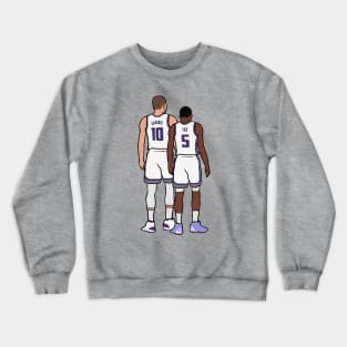 Domantas Sabonis and De'Aaron Fox Back-To Crewneck Sweatshirt